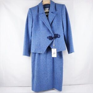 Preowned Yves Saint Laurent Variation Vintage Blazer And Skirt Women's Size 8